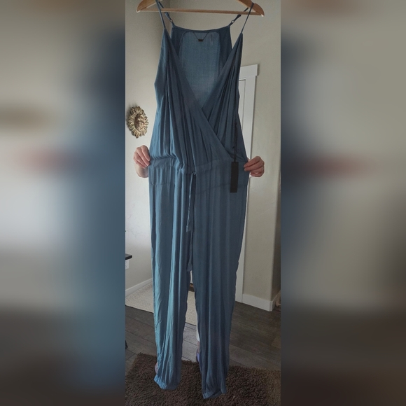 Young Fabulous & Broke Pants - Young Fabulous & Broke Blue Jumpsuit